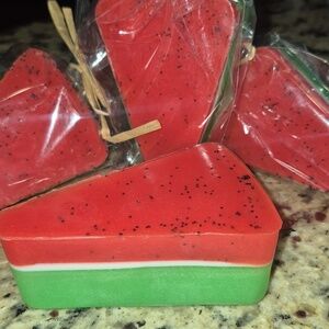 Watermelon On A Summer Evening Handcrafted Shea Butter Soap